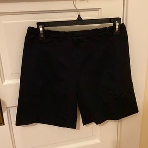 Black stretch shorts